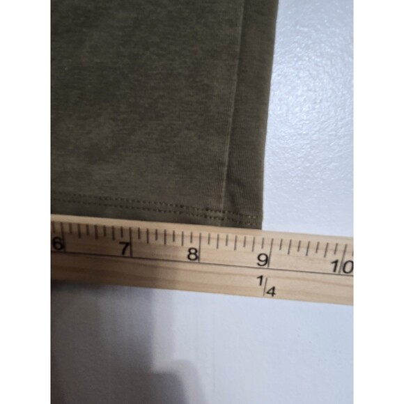 LL Bean Pants Women M Petite Olive Green Perfect Fit Straight Leg Minimalist - Picture 7 of 9